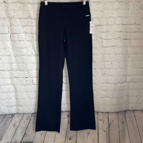 Jockey Women’s Black Stretch Jersey Leggings size small Petite - Picture 1 of 5